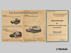 Germany, Wehrmacht. A Panzer Recognition Card