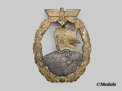 Germany, Kriegsmarine. An Auxiliary Cruiser War Badge, by Schwerin