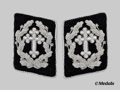 Germany, Kriegsmarine. A Rare and Mint Set of Chaplain Collar Tabs, Early Issue
