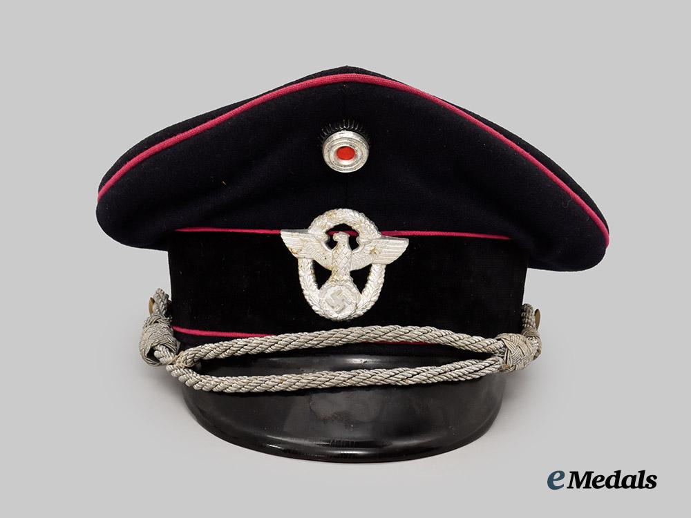 germany,_ordnungspolizei._a_feuerschutzpolizei_officer’s_visor_cap,_refurbished_example___m_n_c4669