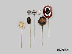 Germany, Third Reich. A Lot of Five Award and Membership Stick Pins