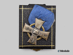 Germany, Weimar Republic. A Württemberg State Fire Service Association Cross of Merit, with Case