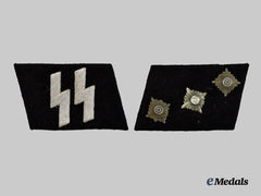 German, SS. A Matching Set of Waffen-SS Untersturmführer Collar Tabs