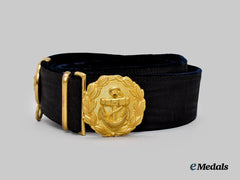 Germany, Kriegsmarine. A Mint Officer’s Dagger Belt and Buckle