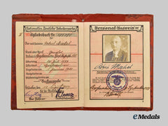 Germany, NSDAP. A Membership Booklet to Robert Merkel
