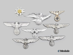 Germany, Third Reich. A Mixed Lot of Cap Insignia