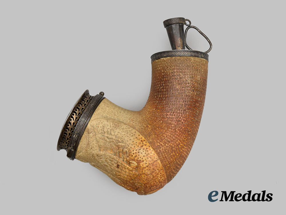 france,_kingdom._a_carved_meerschaum_pipe_with_silver_mountings,_by_e._w,_c.1825___m_n_c4788(3)