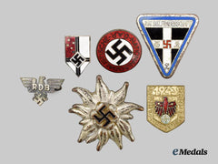 Germany, Third Reich. A Lot of Six Membership Badges