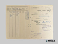 Germany, SS. An Appointment Document for Dr. Anton Hartmann, with Heinrich Himmler Signature