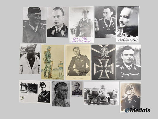 germany,_wehrmacht._a_mixed_lot_of_postwar-_signed_photographs_of_knight’s_cross_recipients___m_n_c4894