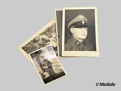 Germany, SS. A Mixed Lot of Studio Portraits Depicting Waffen-SS and SS-Totenkopfverbände Personnel