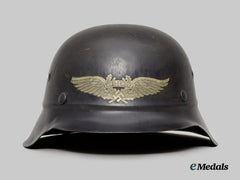 Germany, Third Reich. A Luftschutz M42 Steel Helmet