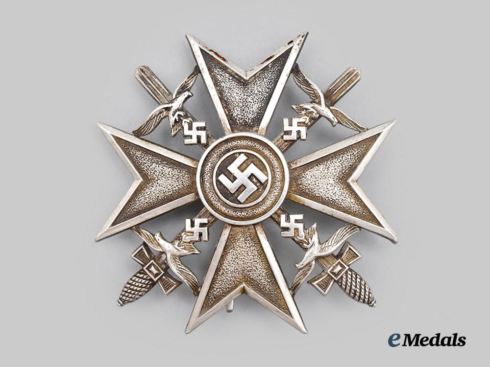 germany,_wehrmacht._a_spanish_cross_with_swords,_silver_grade,_c.1940___m_n_c4942