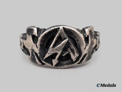 Germany, SA. A Commemorative Service Ring in Silver