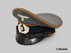 Germany, Heer. A Feldgendarmerie EM/NCO’s Visor Cap, by Otto Schlientz