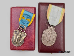 France, Republic. Two French Republic Orders with Cases