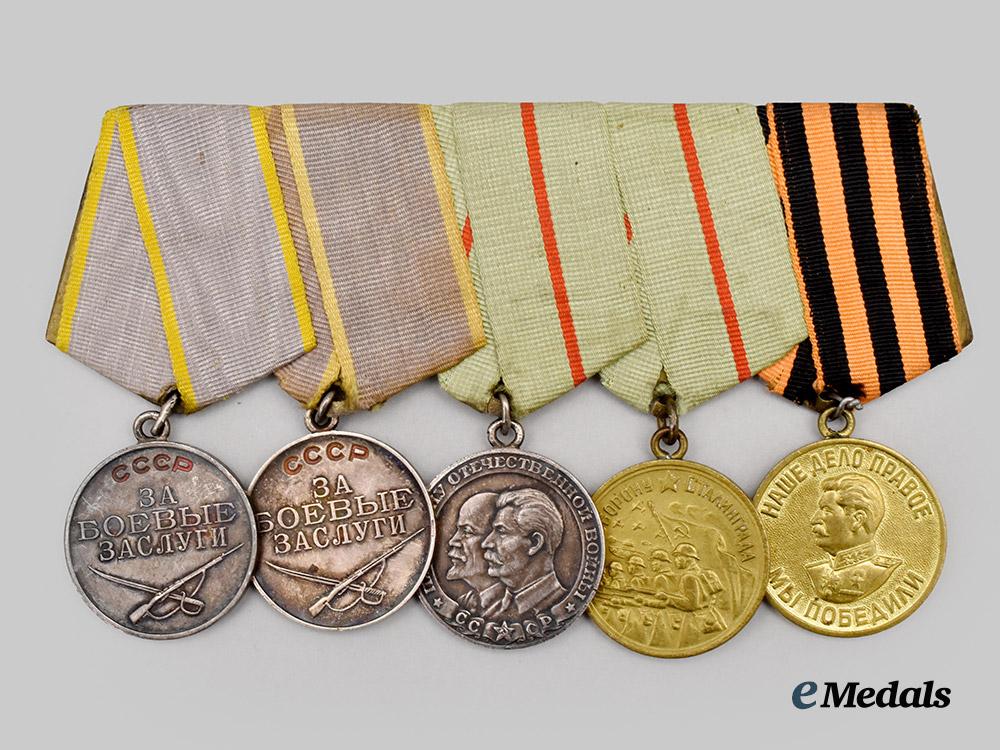 russia,_soviet_union._a_medal_bar_of_five_decorations___m_n_c5028