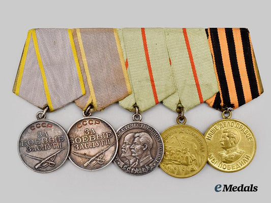 russia,_soviet_union._a_medal_bar_of_five_decorations___m_n_c5028