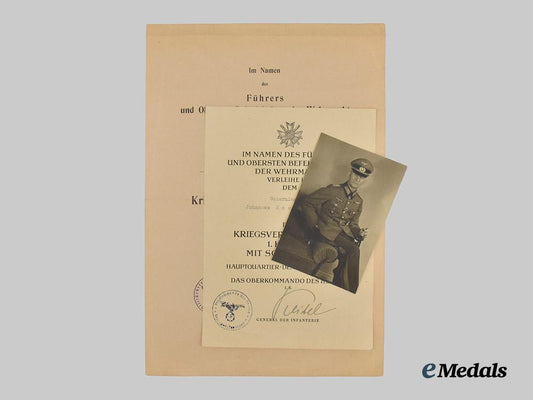 germany,_heer._a_pair_of_award_documents_to_generalmajor_johannes_hochbaum,_commander_in_occupied_franc___m_n_c5074