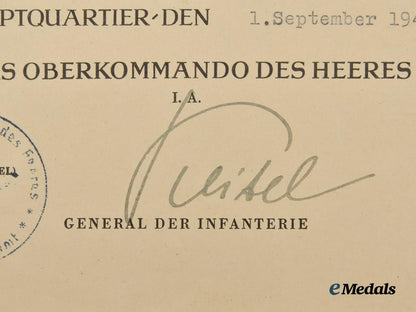 germany,_heer._a_pair_of_award_documents_to_generalmajor_johannes_hochbaum,_commander_in_occupied_franc___m_n_c5079