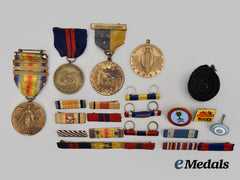United States, International. A Lot of Four First War Medals & Seventeen Assorted Items