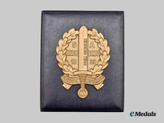 Germany, SA. A Mint 1939 SA-Gruppe Donau Sports Competition Victor’s Plaque, with Case