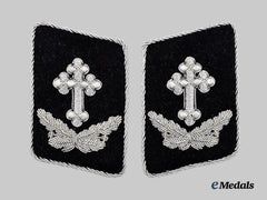 Germany, Kriegsmarine. A Rare and Mint Set of Early-Issue Chaplain Collar Tabs