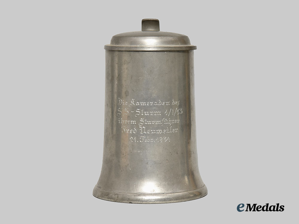 germany,_imperial._a_commemorative_stein_to_sturmführer_friedrich_neuweiler,13._s_s-_standarte,_by_kurtz&_co.___m_n_c5132