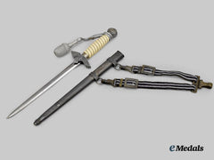 Germany, Luftwaffe. An Officer’s Dress Dagger, with General’s Hanger, by F.W. Höller