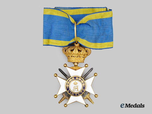 luxembourg,_duchy._a_merit_order_of_adolphe_of_nassau,_commander_cross_with_swords,_type_i,_c.1915___m_n_c5248