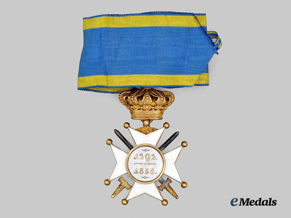 luxembourg,_duchy._a_merit_order_of_adolphe_of_nassau,_commander_cross_with_swords,_type_i,_c.1915___m_n_c5251