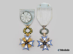 France, Republic. Two Orders of the Black Star, Knight and Officer