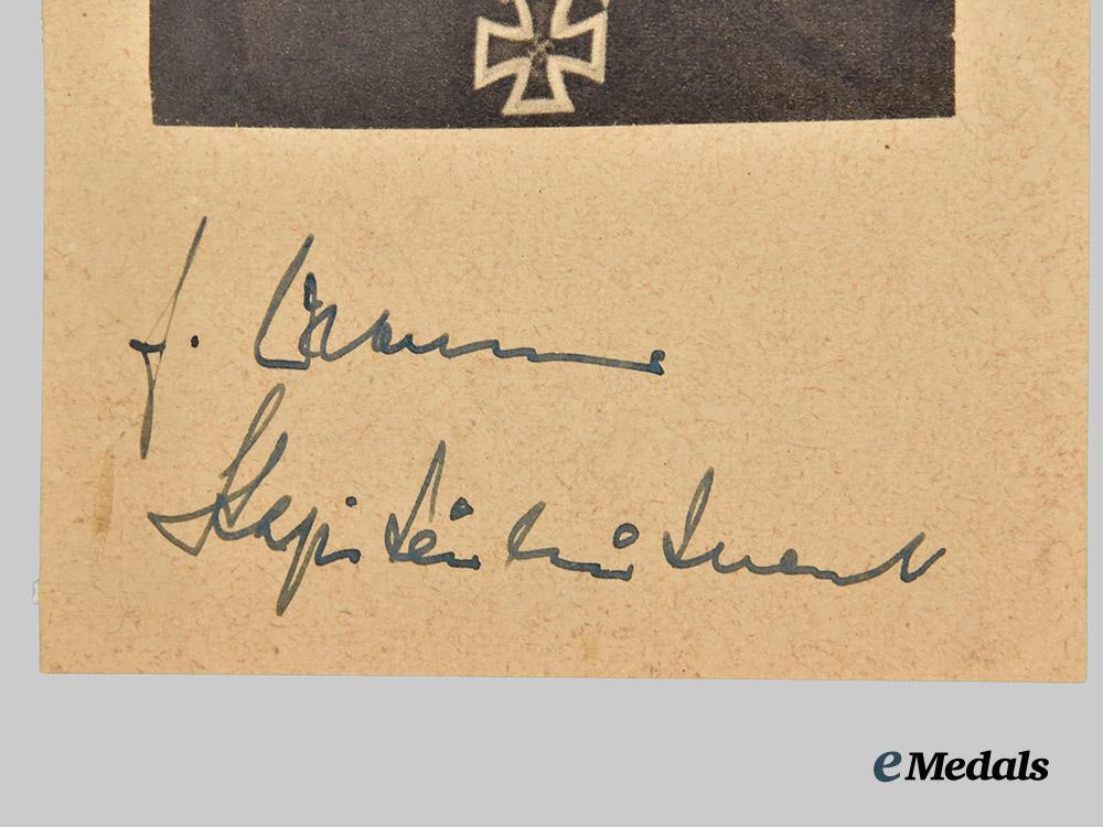 germany,_kriegsmarine._a_mixed_lot_of_signed_knight’s_cross_recipient_photographs,_from_the_roger_bender_collection___m_n_c5294