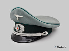 Germany, Heer. An Administrative Officer’s Visor Cap, by N. Schega & Neffe