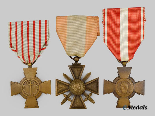 three_french_military_crosses___m_n_c5344