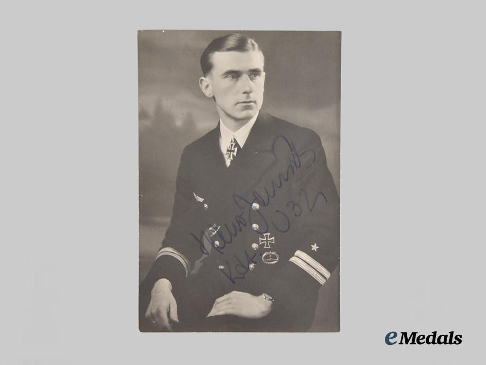 germany,_kriegsmarine._a_mixed_lot_of_postwar_photographs_and_signatures_of_knight’s_cross_recipients,_from_the_roger_bender_collection___m_n_c5347