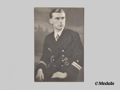germany,_kriegsmarine._a_mixed_lot_of_postwar_photographs_and_signatures_of_knight’s_cross_recipients,_from_the_roger_bender_collection___m_n_c5347