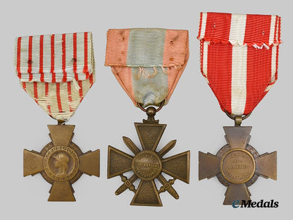 three_french_military_crosses___m_n_c5347
