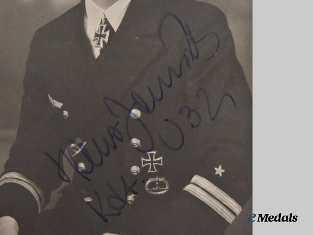 germany,_kriegsmarine._a_mixed_lot_of_postwar_photographs_and_signatures_of_knight’s_cross_recipients,_from_the_roger_bender_collection___m_n_c5348