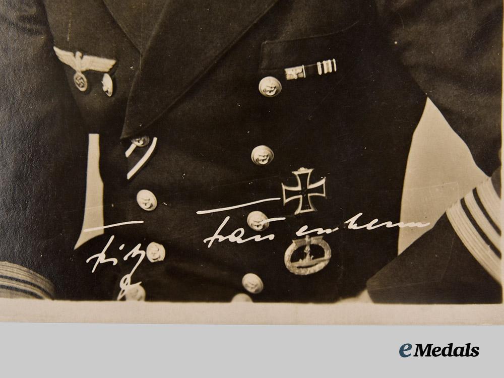 germany,_kriegsmarine._a_mixed_lot_of_postwar_signed_photographs_of_knight’s_cross_recipients,_from_the_roger_bender_collection___m_n_c5382