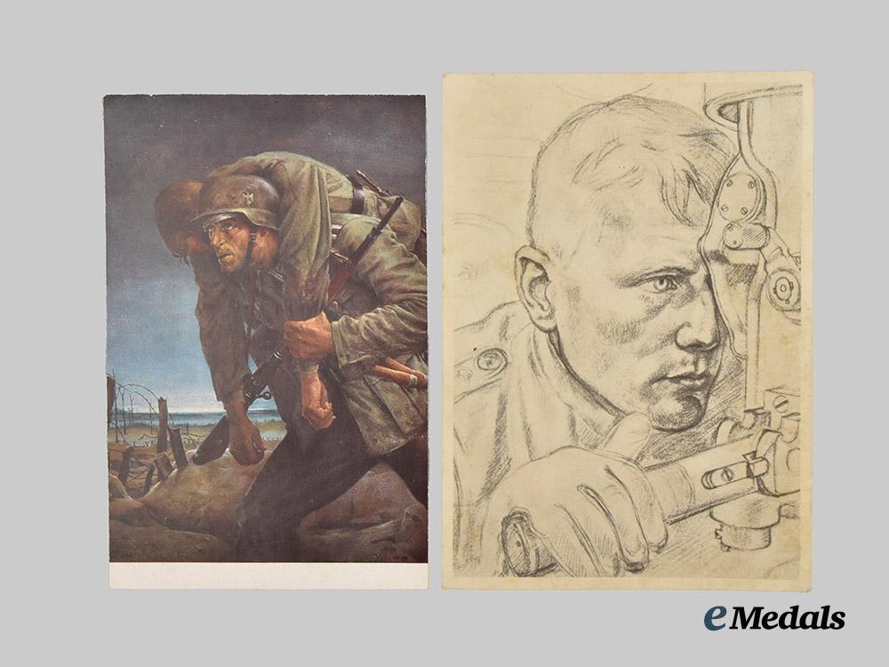 germany,_wehrmacht._a_mixed_lot_of_illustrated_postcards___m_n_c5393