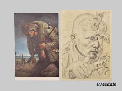 germany,_wehrmacht._a_mixed_lot_of_illustrated_postcards___m_n_c5393