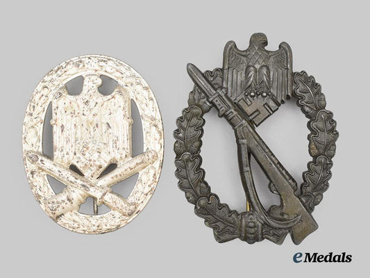 germany,_wehrmacht._a_pair_of_service_badges,_maker-_marked_examples___m_n_c5432