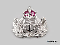 United Kingdom. A Royal Navy Sweetheart Badge in White Gold and Diamonds