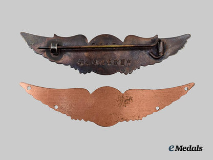 china,_republic._a_second_war_air_force_pilot_badge_and_cap_insignia___m_n_c5439