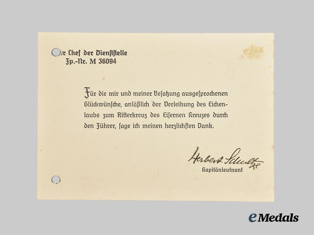 germany,_kriegsmarine._a_mixed_lot_of_knight’s_cross_recipient_photographs_and_signatures,_from_the_roger_bender_collection___m_n_c5455