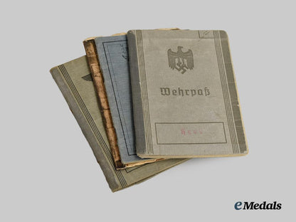germany,_wehrmacht._a_mixed_lot_of_service_books_to_decorated_eastern_and_western_front_combatants___m_n_c5456