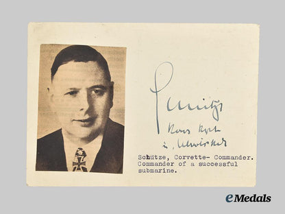 germany,_kriegsmarine._a_mixed_lot_of_knight’s_cross_recipient_photographs_and_signatures,_from_the_roger_bender_collection___m_n_c5457