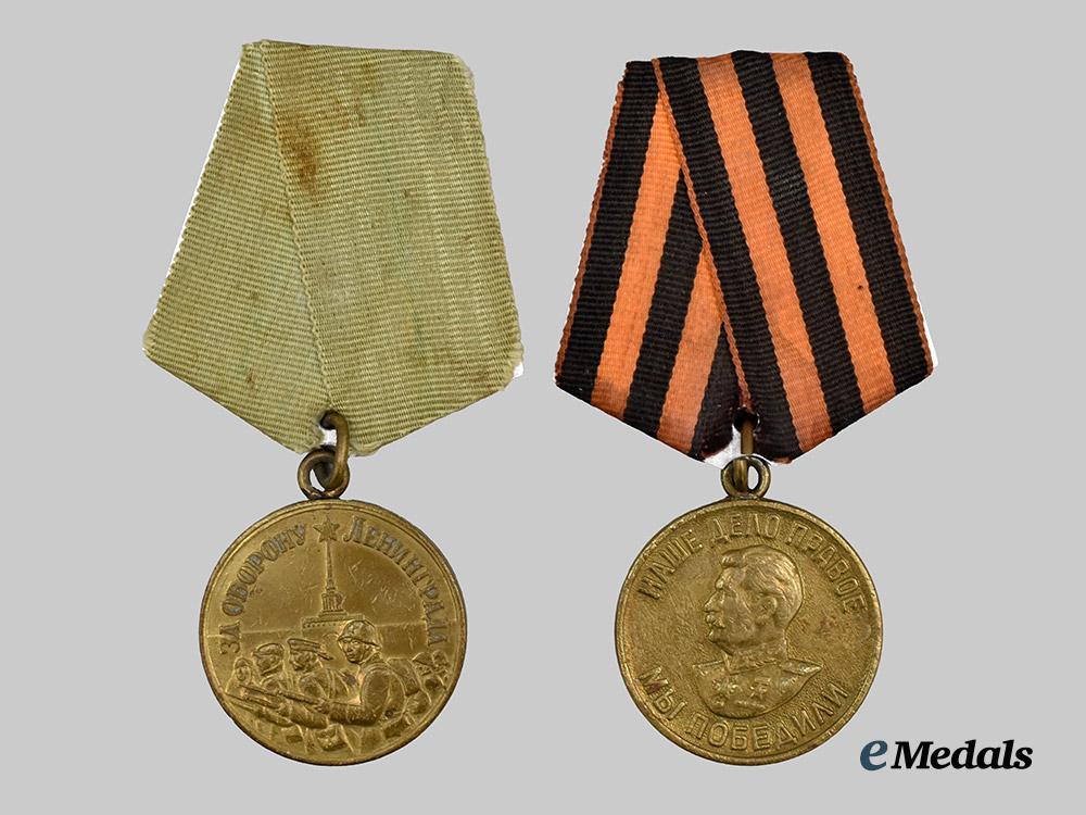 russia,_soviet_union._a_collection_of_awards_and_documents_to_aleksandr_sergeyevich_baydukov_for_great_patriotic_war_service___m_n_c5471