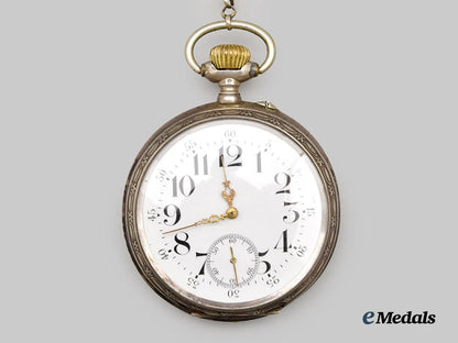 germany,_imperial._a_pocket_watch_for_railway_personnel,_with_patriotic_chain,_by_eugen_porcher___m_n_c5472